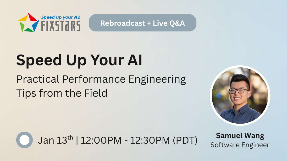 Announcing Our Upcoming Seminar: “Speed Up Your AI”